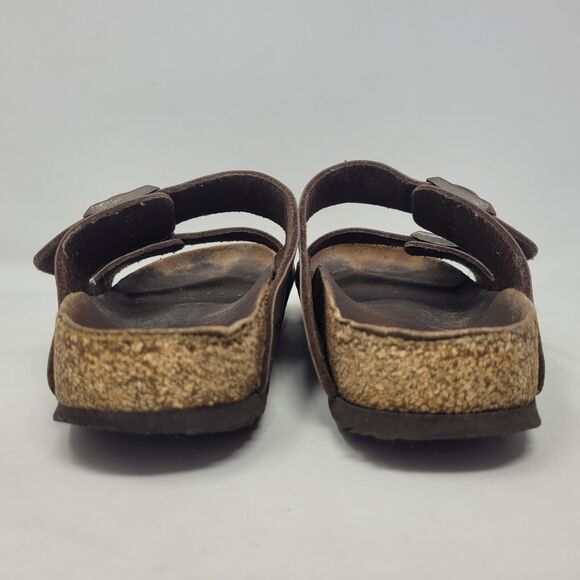 Birkenstock Sandals Womens EU37 US6 Arizona Brown Birko-Flor Slides Comfort - Picture 5 of 11